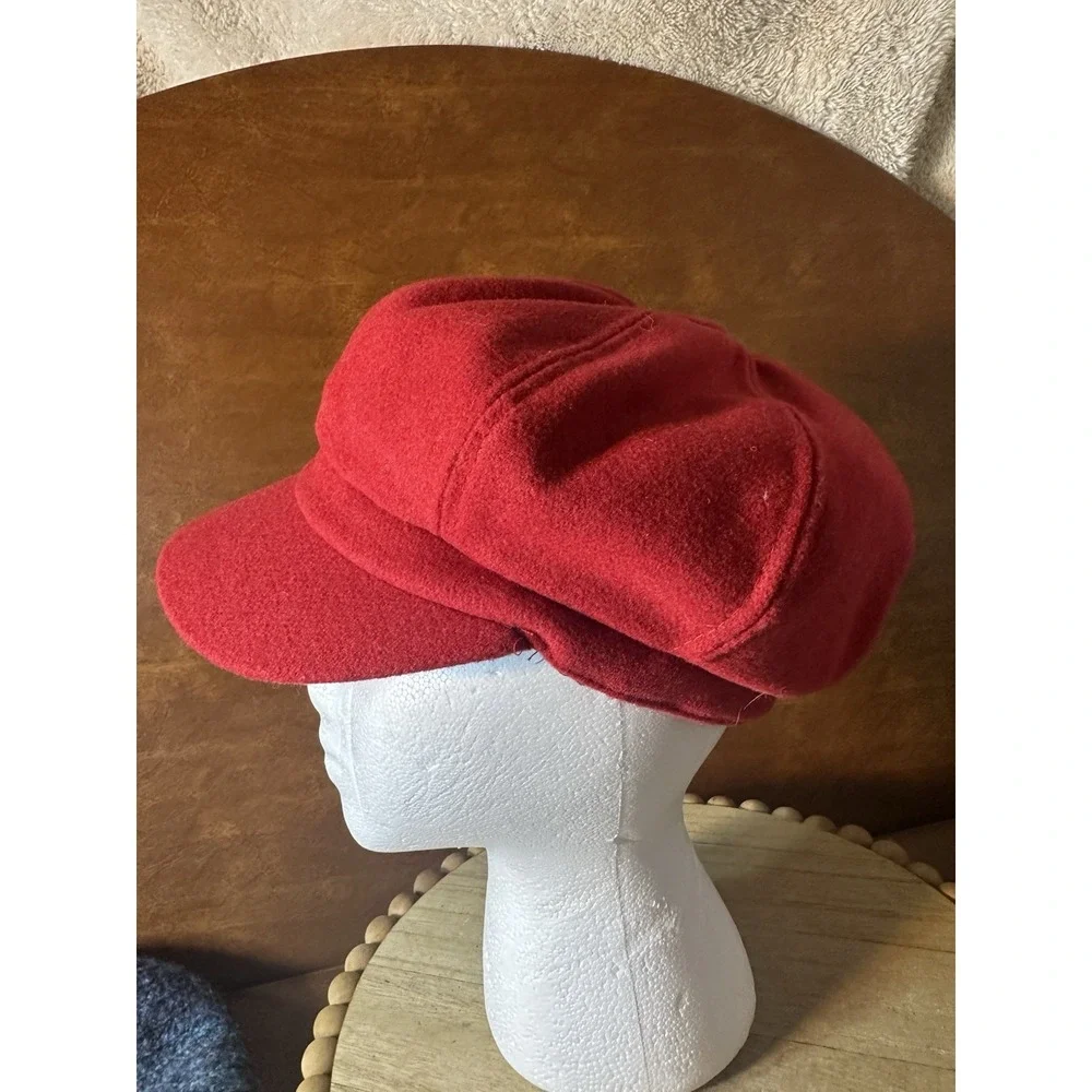 VTG  Newsboy Hats, Lot Of 5 M-L denim  Tweed Wool Cotton Corduroy Look